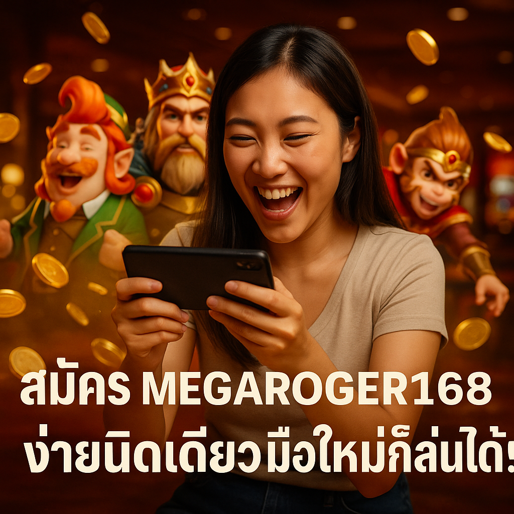 สมัคร MEGAROGER168 ง่ายนิดเดียว มือใหม่ก็เล่นได้!