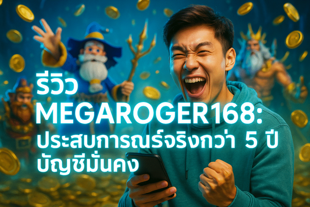 รีวิว MEGAROGER168: ประสบการณ์จริงกว่า 5 ปี บัญชีมั่นคง